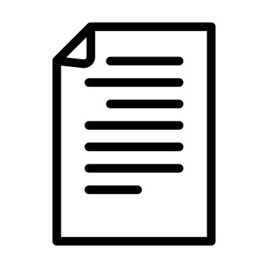 belge elektronik çizgi ikonu vektör illüstrasyonu