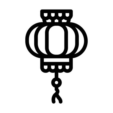 Çin Yeni Yıl Çizgisi vektör çizimi