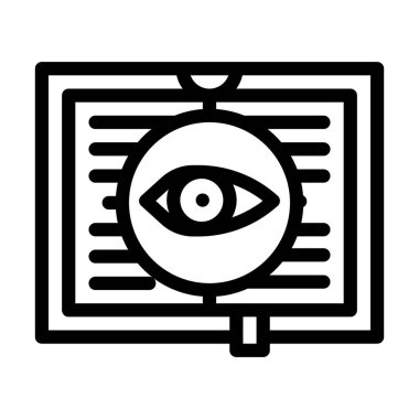 gizemli literatür çizgisi vektör çizimi