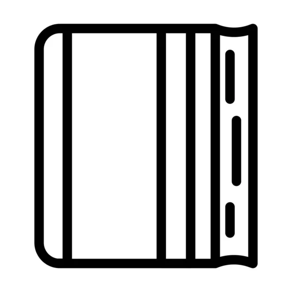 Diary for writing line icon vector illustration — ストックベクタ