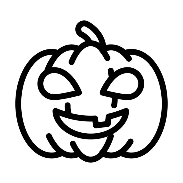 Halloween holiday line icon vector illustration — стоковый вектор
