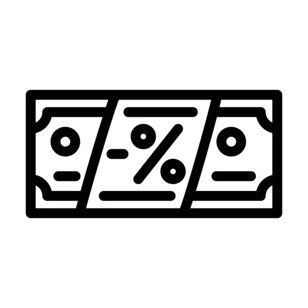 Ubicación de descuento línea de venta icono vector ilustración — Vector de stock