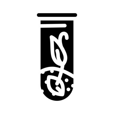 Seçim bitkisi glifleri vektör illüstrasyonu