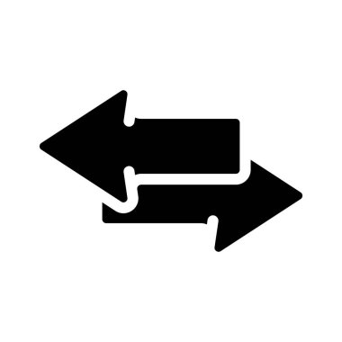 dosya glyph ikon vektör illüstrasyonunu transfer et