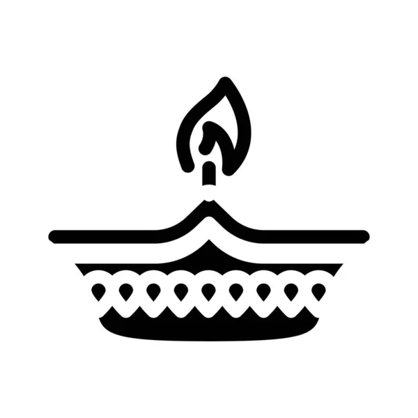 Diwali holiday glyph icon vector illustration — Stock Vector