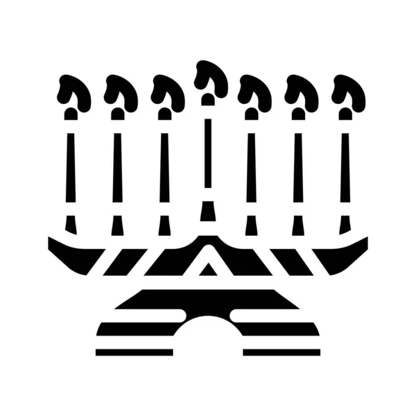 Kwanzaa holiday glyph icon vector illustration — Stock Vector