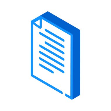 belge elektronik izometrik ikon vektör çizimi