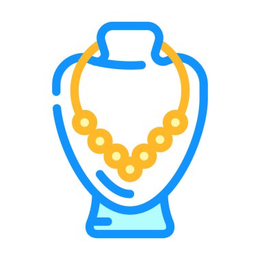 bijouterie aksesuar renk vektör illüstrasyonu