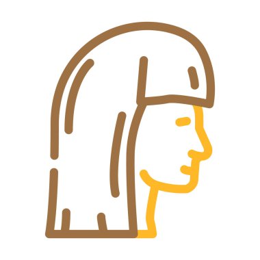 yüz kozmetoloji prosedürü renk vektör illüstrasyonu