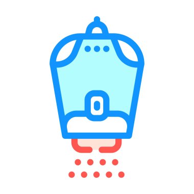 Lazer epilatör aygıt renk vektör illüstrasyonu