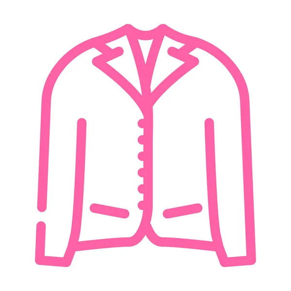 Jacket clothes color icon vector illustration — Wektor stockowy