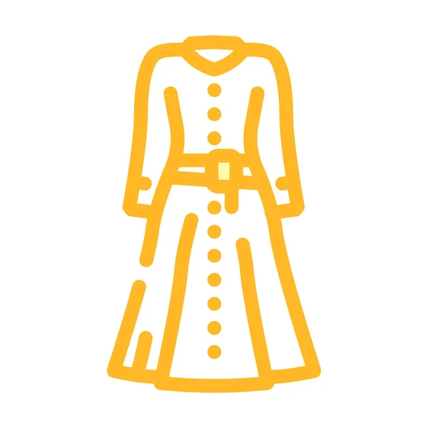 Dresses workwear color icon vector illustration — 스톡 벡터