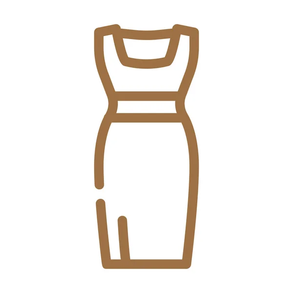 Dresses little black dresses color icon vector illustration — 图库矢量图片