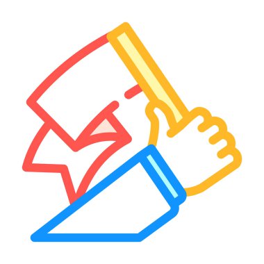 liderlik yeteneği renk ikonu vektör illüstrasyonu