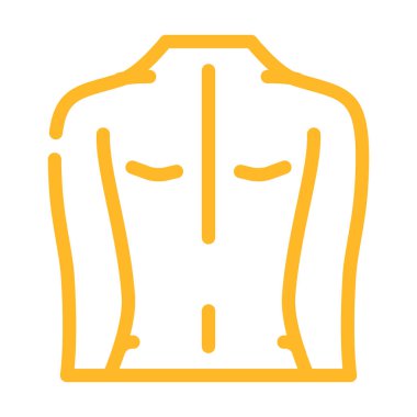 sırt masajı renk vektör illüstrasyonu