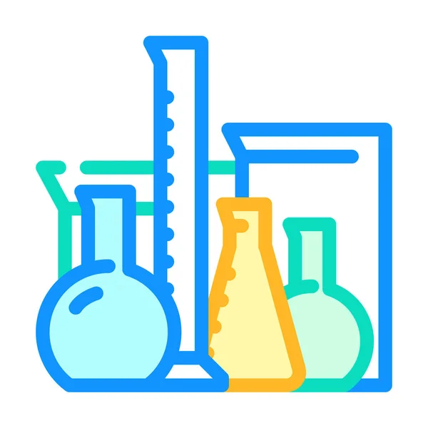 Chemical cabinet equipment color icon vector illustration — Vettoriale Stock