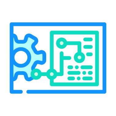 Renk simgesi çizimi mühendisliği işleniyor