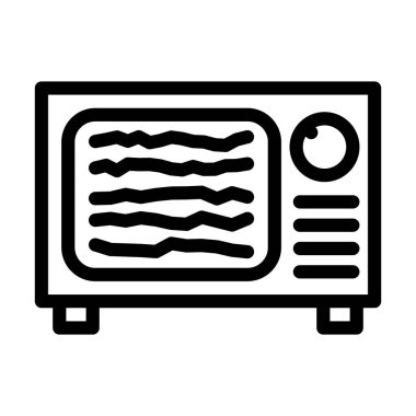 beyaz gürültü çizgisi ikon vektör çizimi