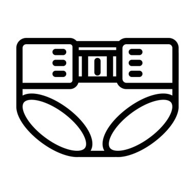 Çocuk çizgisi ikon çizimi resimlemesi için pohpohlamalar