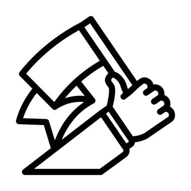 liderlik becerisi çizgisi vektör çizimi