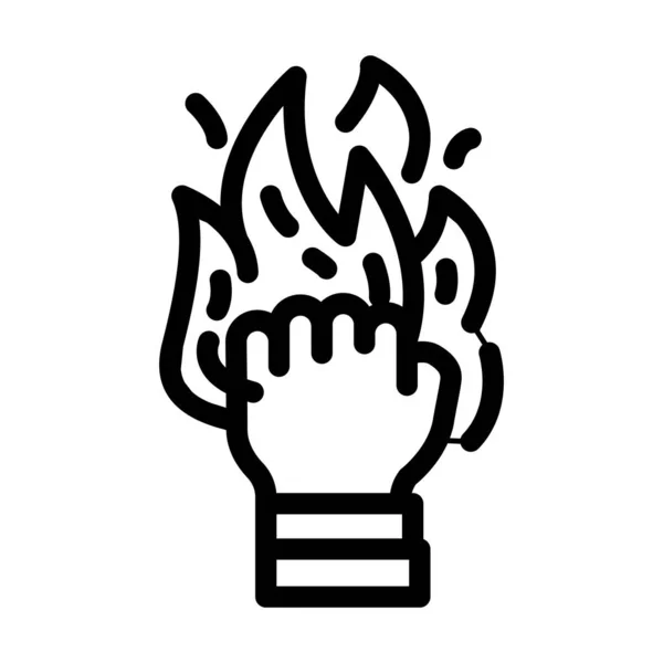 Motivation employee line icon vector illustration — 图库矢量图片