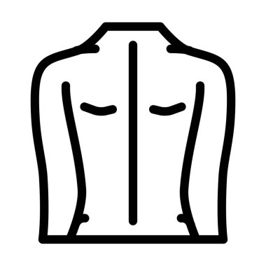 sırt masajı çizgisi vektör çizimi