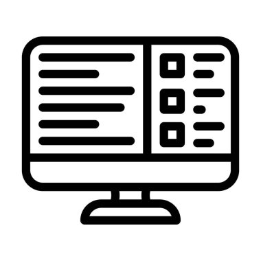 çevrimiçi satır simgesi çizimini test et