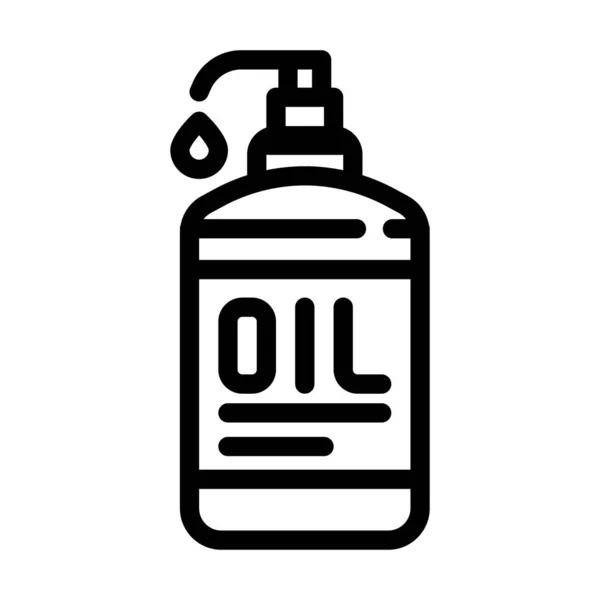 Oil massage line icon vector illustration — Wektor stockowy