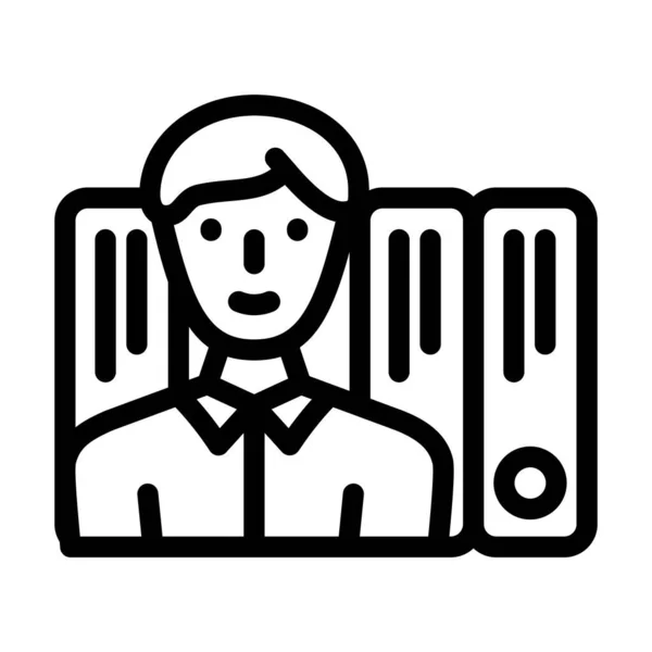 Documentatie van verkooplijn pictogram vector illustratie — Stockvector