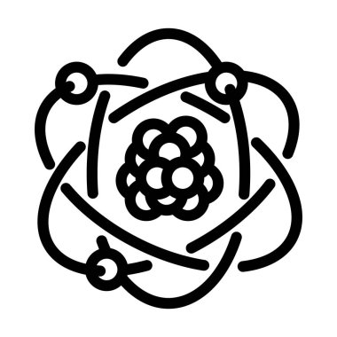 atom kök çizgisi ikonu vektör çizimi