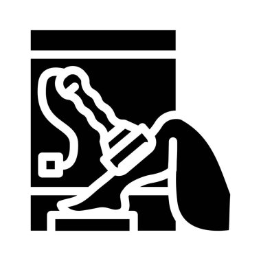 Lazer tüy kaldırma simgesi vektör illüstrasyonu