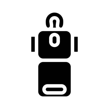 Masaj masası sembolü vektör illüstrasyonu