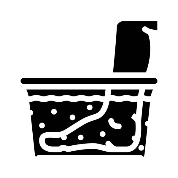 Water massage glyph icon vector illustration — Archivo Imágenes Vectoriales