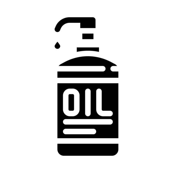 Oil massage glyph icon vector illustration — Wektor stockowy