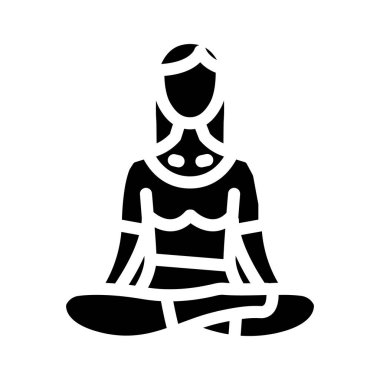 Farkındalık meditasyon sembolü vektör illüstrasyonuName