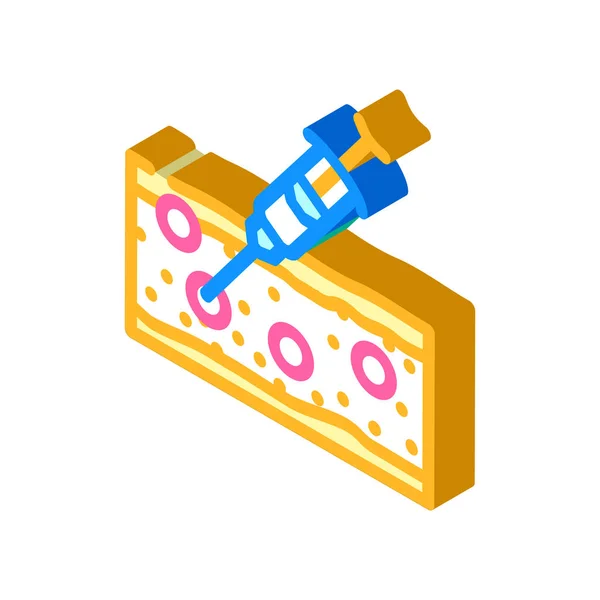 Enzyme therapy isometric icon vector illustration — Stock vektor