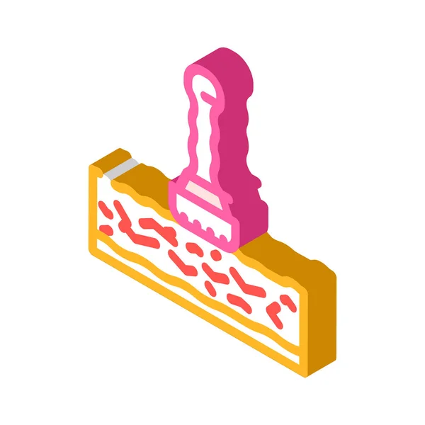 Laser removal of blood vessels isometric icon vector illustration — Stock vektor