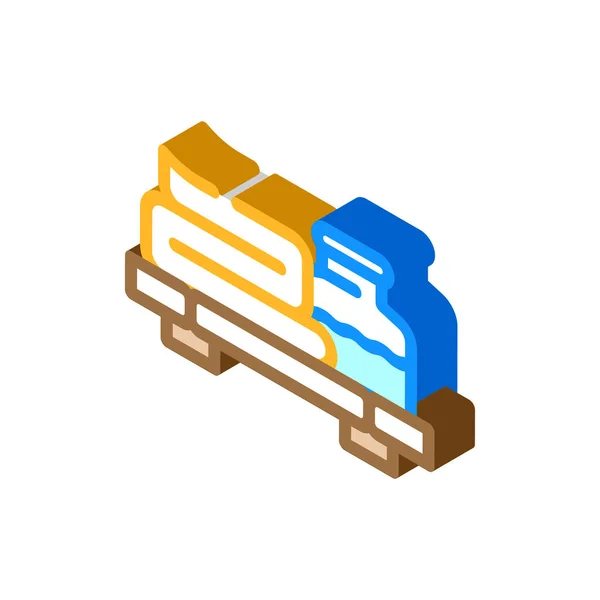 Spa salon accessories isometric icon vector illustration — стоковый вектор