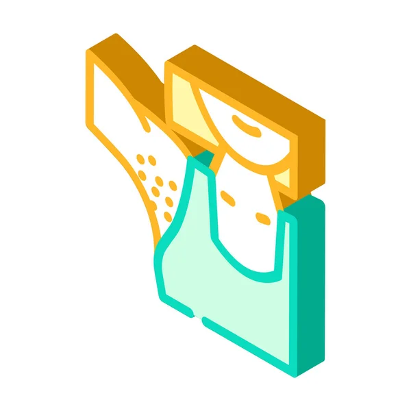 Armpit epilation isometric icon vector illustration — Stockvektor