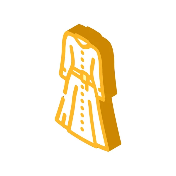 Dresses workwear isometric icon vector illustration — Image vectorielle