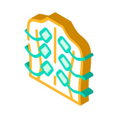 stimülasyon terapisi izometrik ikon vektör çizimi