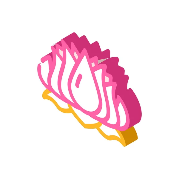 Lotus flower isometric icon vector illustration — Vetor de Stock