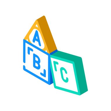 İlköğretim İzometrik vektör çizimi