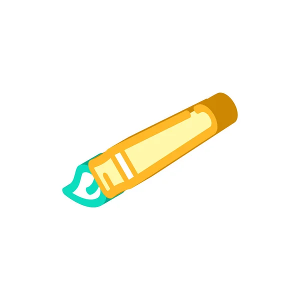 Tassel stationery for painting isometric icon vector illustration — Vector de stoc