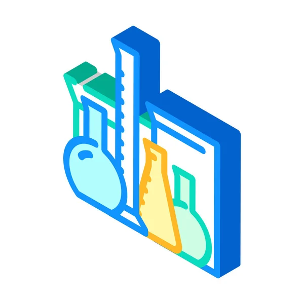 Chemical cabinet equipment isometric icon vector illustration — 图库矢量图片