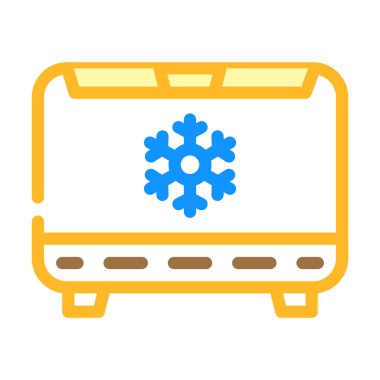 dondurucu elektroniği renk vektör illüstrasyonu