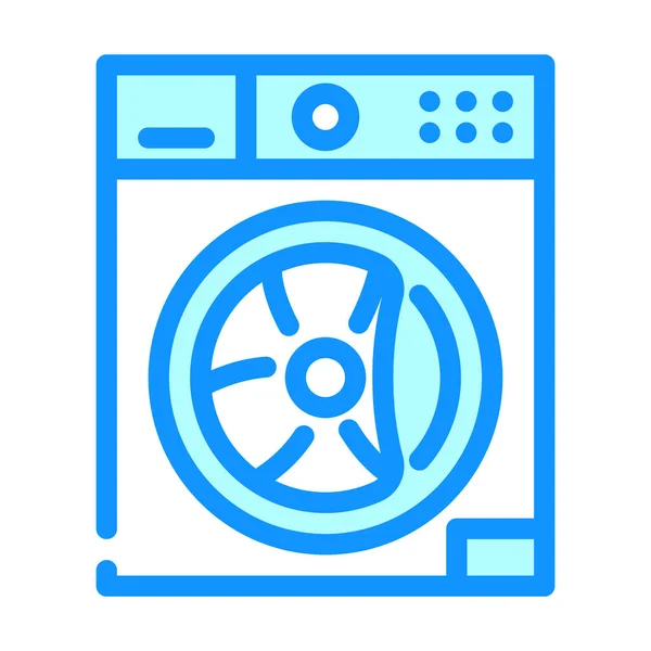 Waschmaschine Gerät Farbe Symbol Vektor Illustration — Stockvektor