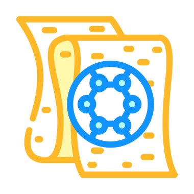 Kimyasal lif renk vektör illüstrasyonu