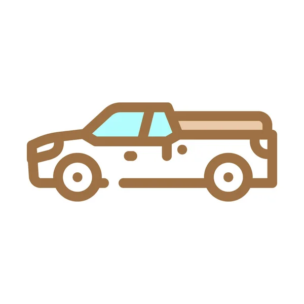 Pickup color icono vector ilustración — Vector de stock