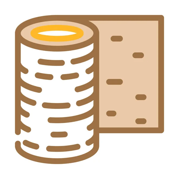 Rollo de goma color icono vector ilustración — Vector de stock